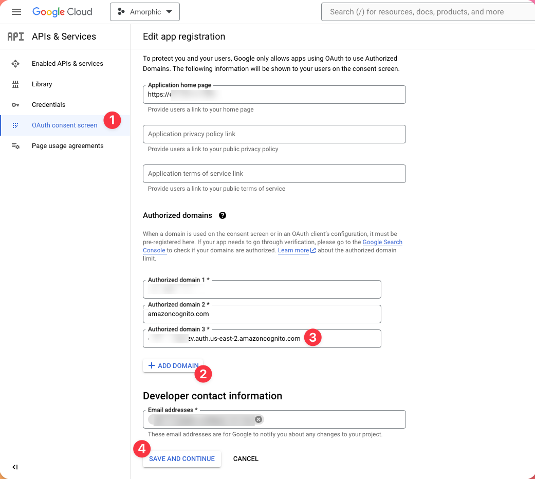 Set up OAuth consent screen