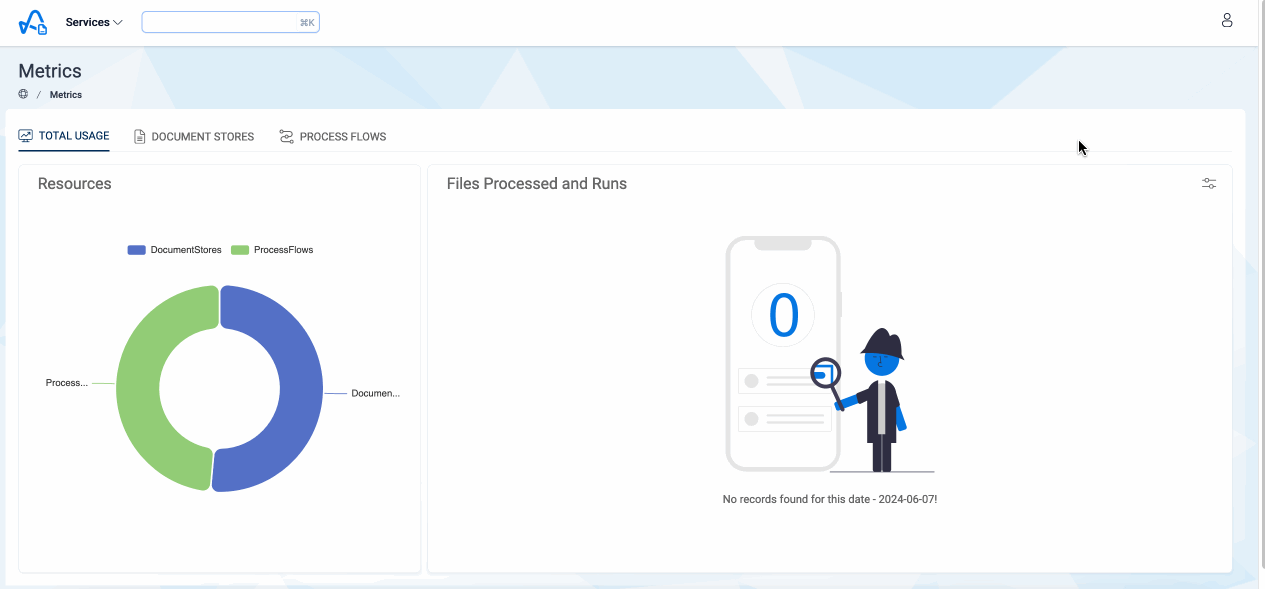 Filter Usage metrics by timeframe